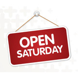 We Are Now Open Saturdays