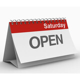 WE'RE NOW OPEN SATURDAY MORNINGS !